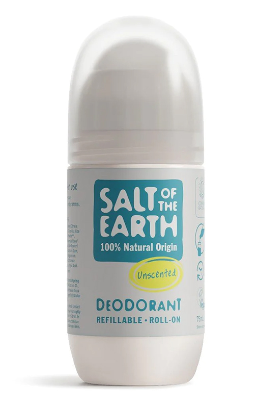 Salt of the Earth Unscented Refillable Roll-On Deodorant 75ml